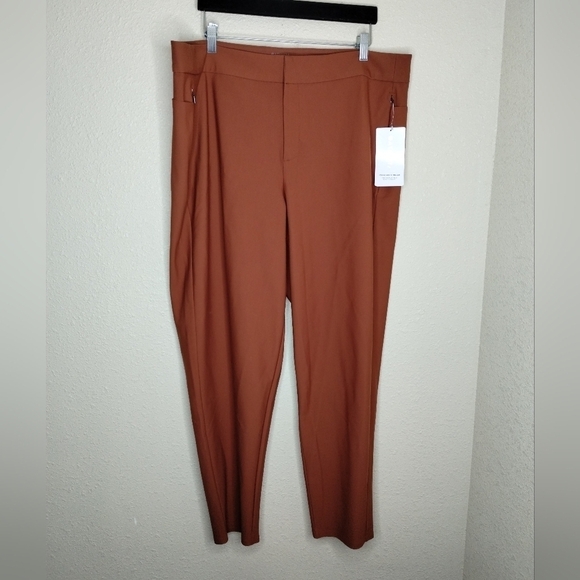ATHLETA Stellar Skinny Trouser Ancient Mahogany Pants Plus Size 20 - Picture 2 of 8